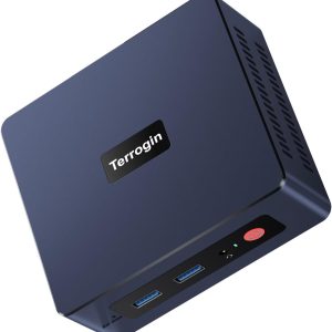 Terrogin Desktop Computers, AMD Ryzen 3 3200U(14nm, 2C/4T) up to 3.5GHz, 16GB DDR4 RAM 500GB PCIE3.0 X4 SSD, Micro PC 4K@60Hz Dual Display, Mini Computer WiFi6/BT5.2/HTPC/W-11 Pro
